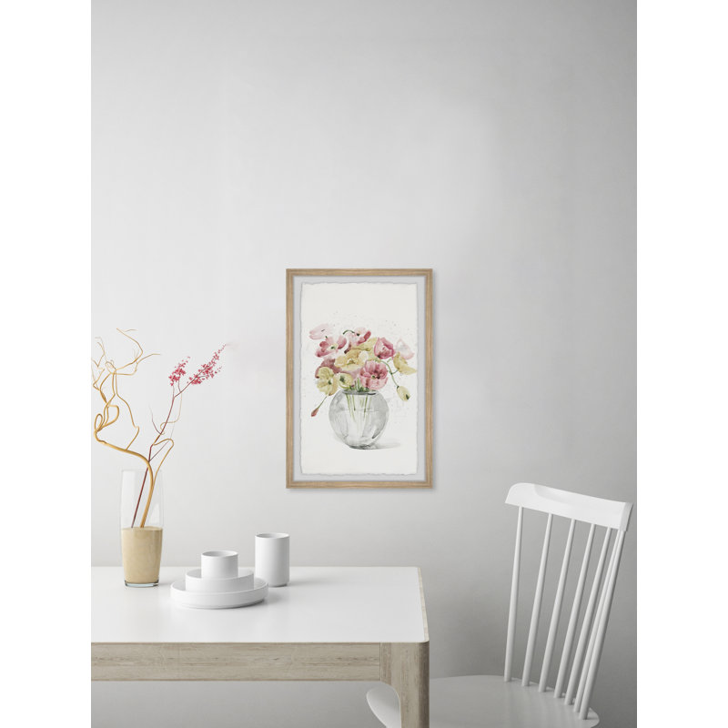 Chromatic Blooms - Single Picture Frame Painting, 30 cm H x 20 cm W