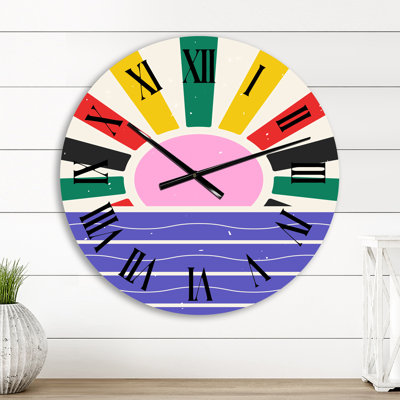 Horloge murale rétro rétro