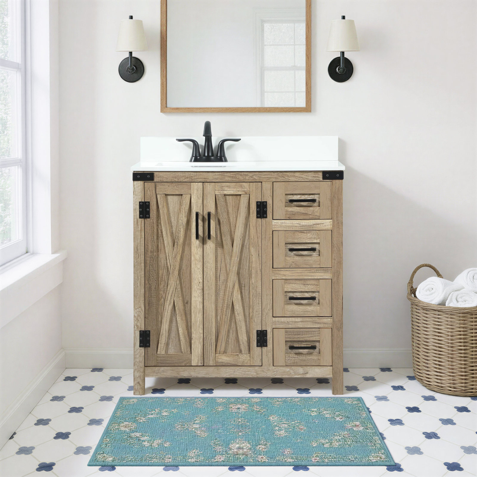 Slayton 32'' Single Bathroom Vanity, Brown