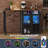 360° Rotating Bar Cabinet With LED Lighting-1164258451