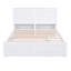 Lit plateforme avec rangement et tablettes gigognes, blanc-1009627063
