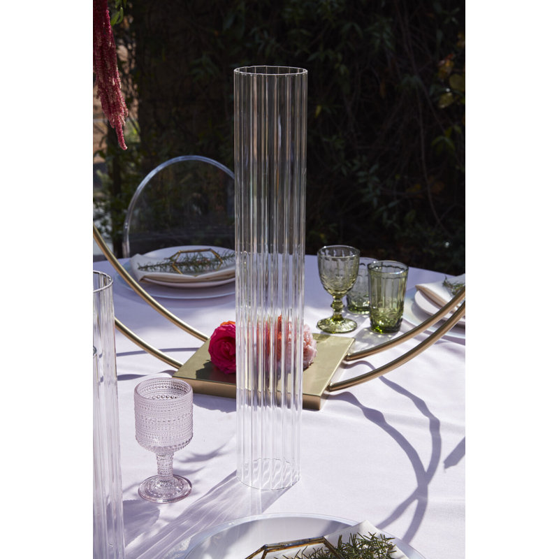 Manchon en verre Aric Arcada, H 22 po x l 3,5 po x P 3,5 po