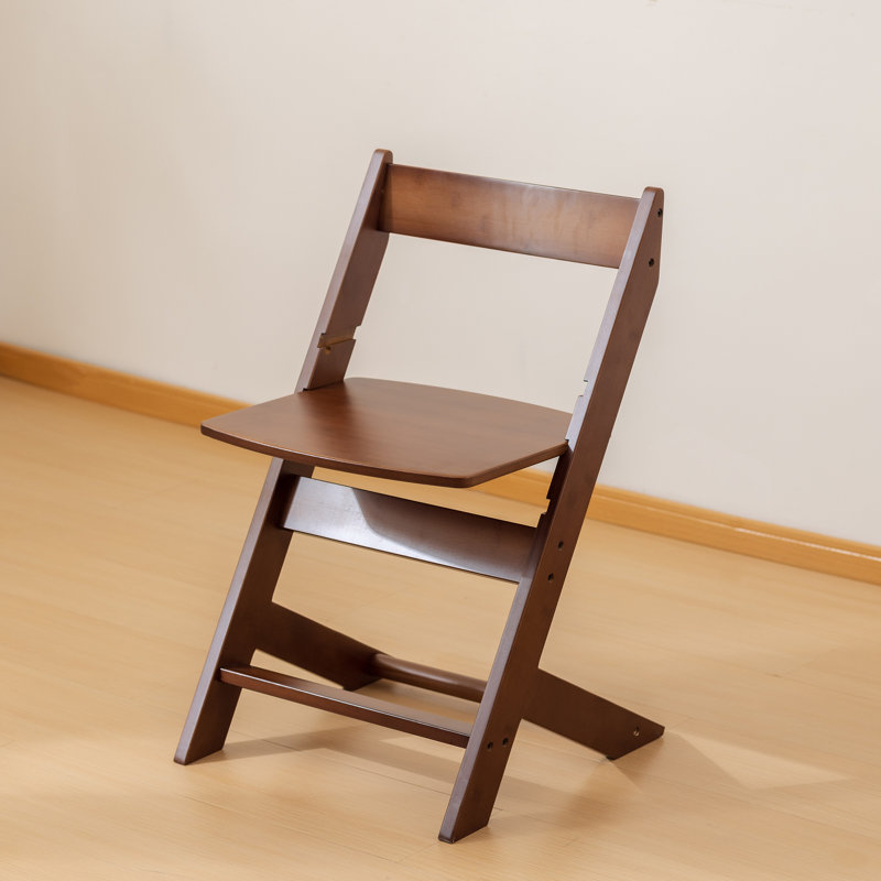 Chaise d'appoint en bambou à hauteur réglable pour enfants