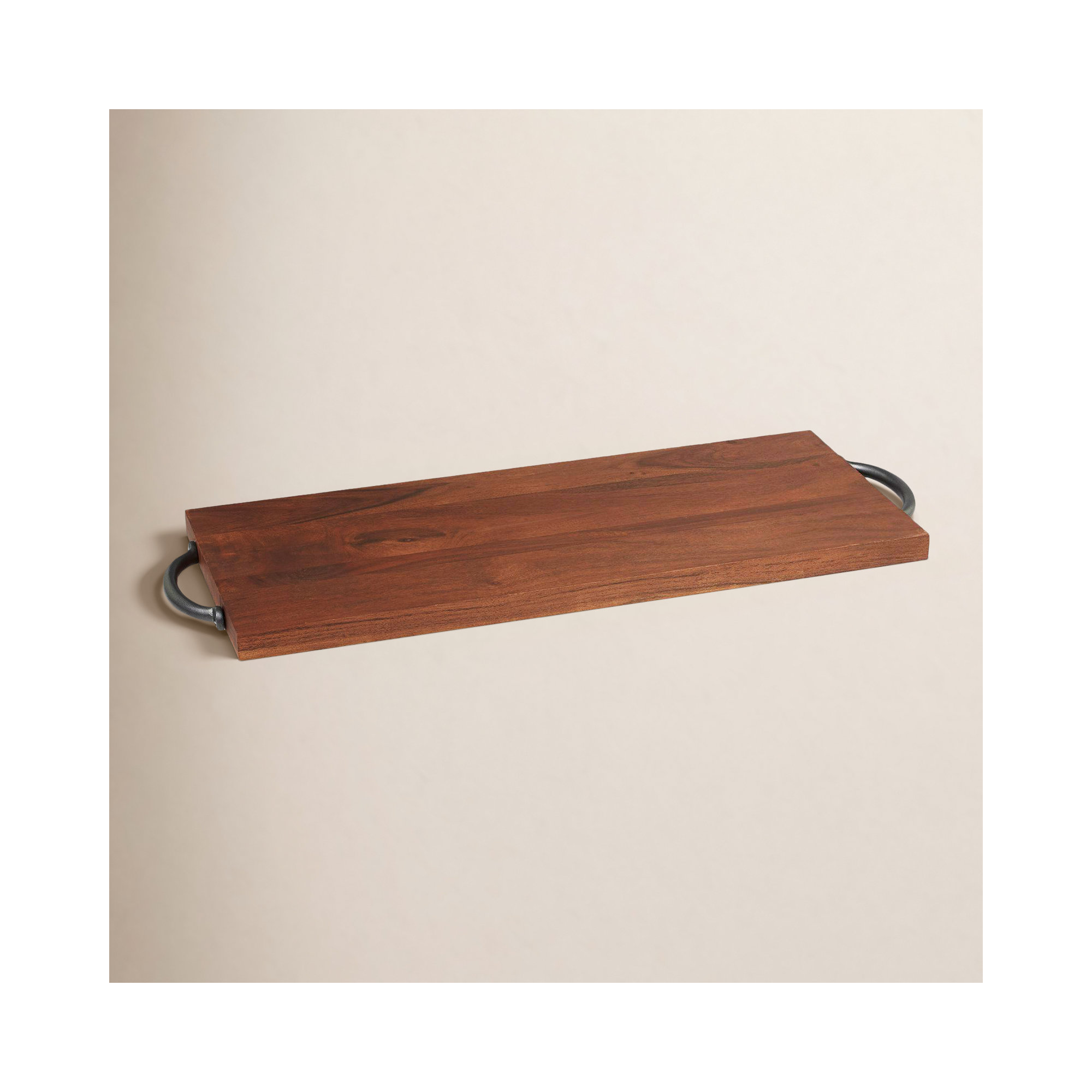 Modern Tray - Set of 1, Brown, 1.95" H x 27.50" W x 10" D