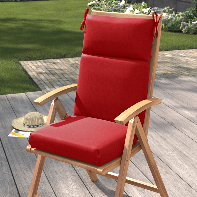 Outdoor 3'' Seat / Back Cushion, 22" W x 21" D, Paprika