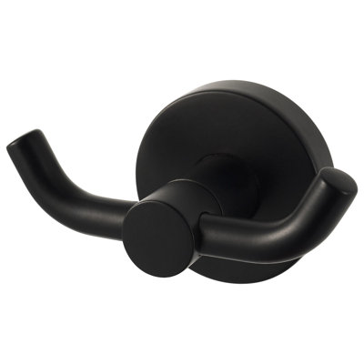 Haceka Kosmos double hook in matt black