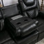 Fauteuil inclinable manuel de cinéma maison avec console centrale et bande lumineuse à DEL pour le salon-1760581757