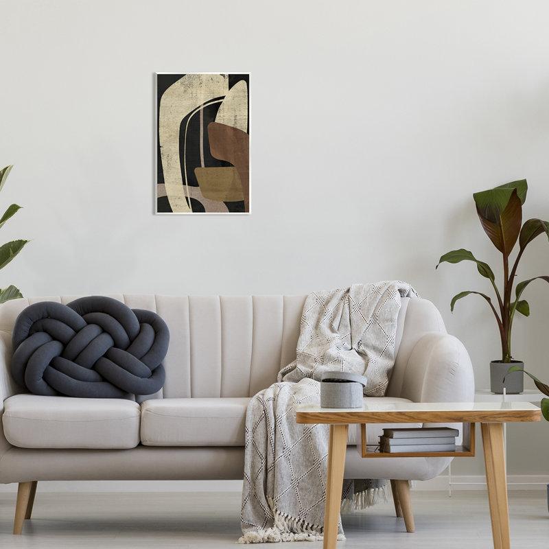 Ba-259-Boomerang Shape Abstraction par Victoria Barnes, H 19 po x l 13 po x P 0,5 po