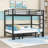 Metal Bunk Bed With Ladder And Slats-369576589