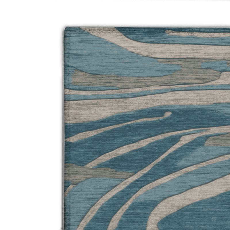 Tapis gris abstrait intérieur et extérieur, Rectangulaire 2 pi x 3 pi