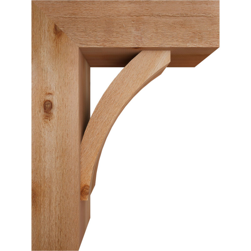 Support de bloc Thorton avec entretoise décalée, 32 x 24, Cèdre rouge occidental de l 8 po (scié brut)