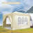 Folding Canopy With 4 Removable Sidewalls Outdoor Event Shelter UPF 50+ Gazebo Portable Tents For Parties Beach Camping Wedding EZ Pop Up Canopy 4Pcs Weight Bag + Carry Bag-111463238