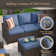 Rhylee 7 - Person Patio Conversation Sets with Cushions