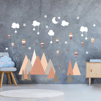 Abstract Non-Wall Damaging Wall Decal