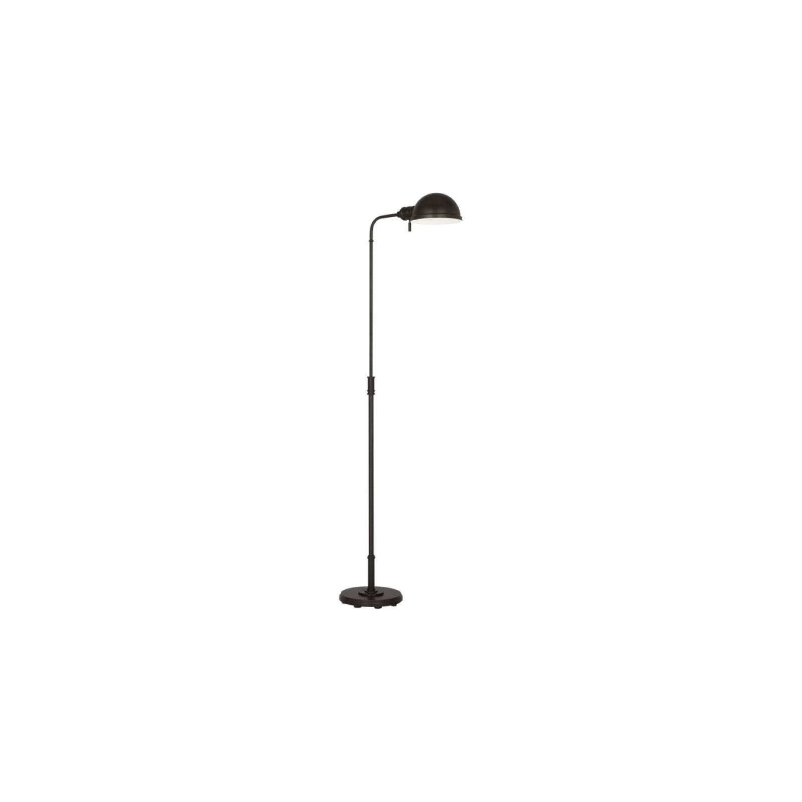 43.25'' Floor Lamp, Aged Iron