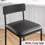 Ensemble de 2 tabourets de bar de 37 po avec pieds en métal et chaises en polyuréthane-107861089-107861091