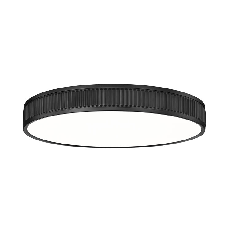 Arne 20.75 inch 1 Light Flush Mount in Matte Black