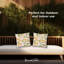 Coussin décoratif floral intérieur / extérieur en polyester