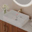 Meuble-lavabo moderne avec lavabo vasque en céramique, armoire autoportante dorée-1085181785-1085181783