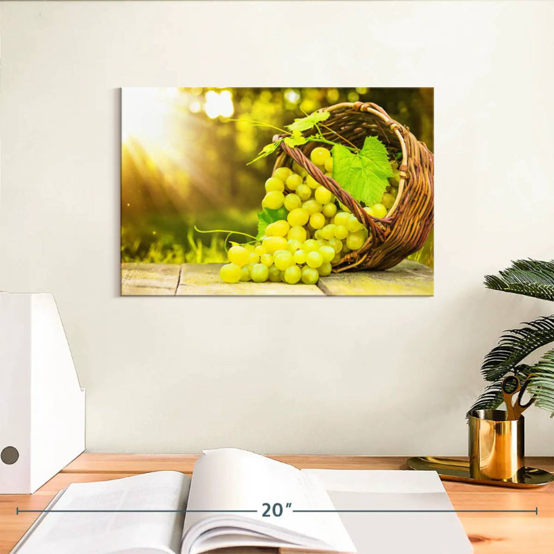 Yarlin Freshly Picked Grapes, 8" H x 12" W