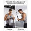 Système de poulie, 1 système de poulie LAT et Lift, 1 support pour poulies de gymnastique avec deux câbles en acier, barre courte, poignées doubles, machine à câble pour biceps, épaules, dos, capacité jusqu'à 280 lb