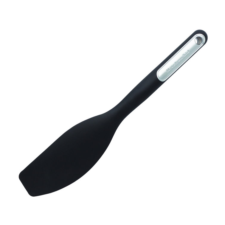 New KitchenAid Black Set of 2 Spatulas: Scraper & Spoon Silicone