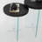 Modern Coffee Table Set (2 Pieces), Anthracite & Transparent, 13.8 x 20.1 x 20.1 inches | 100% Tempered Glass Top with 100% MDF Frame | Sleek Industrial Design, Perfect for Living Room & Contemporary Spaces-2065881327-2065881321