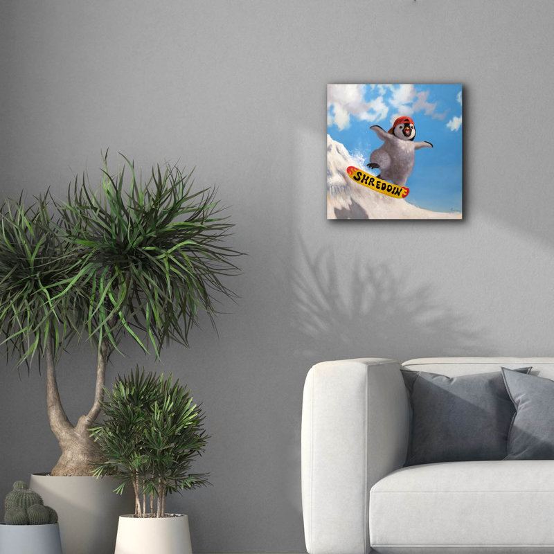 «Crest Rider» par Lucia Heffernan, art mural sur toile, H 18 po x l 18 po x P 0,75 po