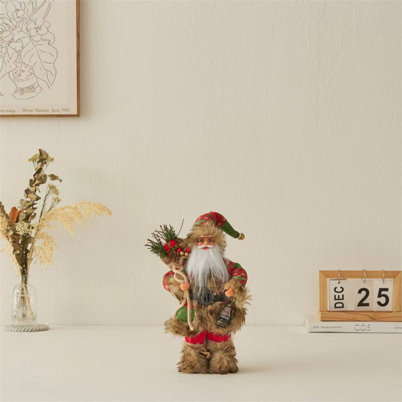 11.8" Candy Lantern  Santa Clause Red Color