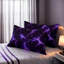 Literie en microfibre Purple Lightning, 1 place, noire, 3 pièces avec 2 taies d'oreiller standard-122272100