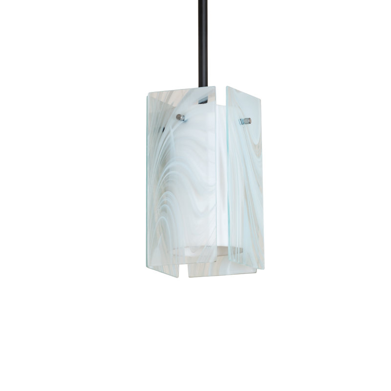 Luminaire suspendu cylindrique à 1 lumière Quadrato