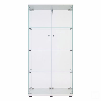 Vitrine à deux portes avec 4 tablettes