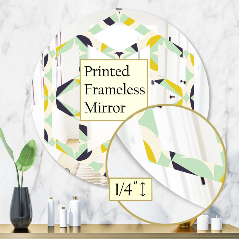 Miroir mural Hexagon Star Diamond V Eclectic, H 31,5 po x l po, Étoile hexagonale diamant