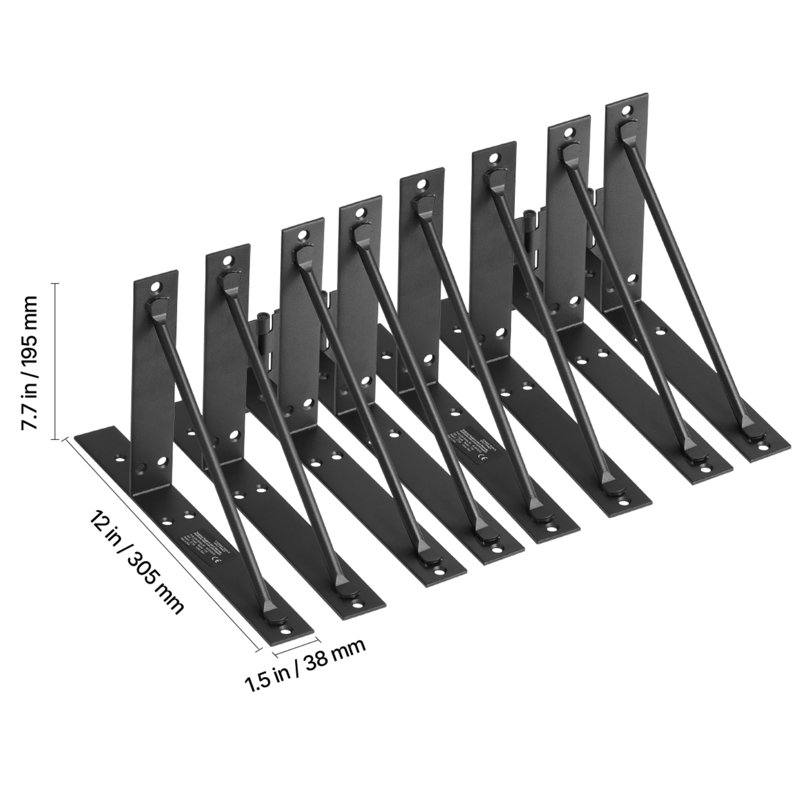 VEVOR Black Iron Gate Frame