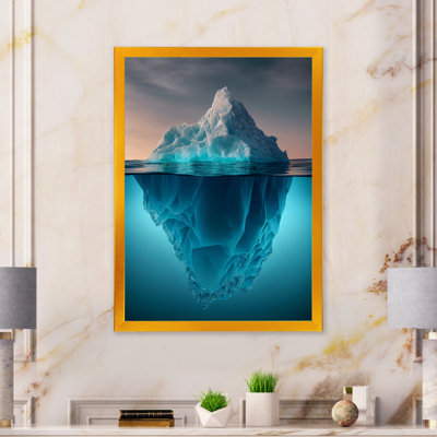 «Iceberg Half Under Water Surface III», reproduction sur toile