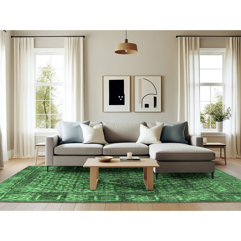 Oriental Indoor Rug, Rectangle 6' x 9'