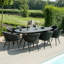 Sladkowski Outdoor Fabric 8 Seat Oval Dining Set-1068220532-1068220528