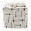 Canapé d'appoint pivotant Lenu, tissu beige, siège rembourré carré