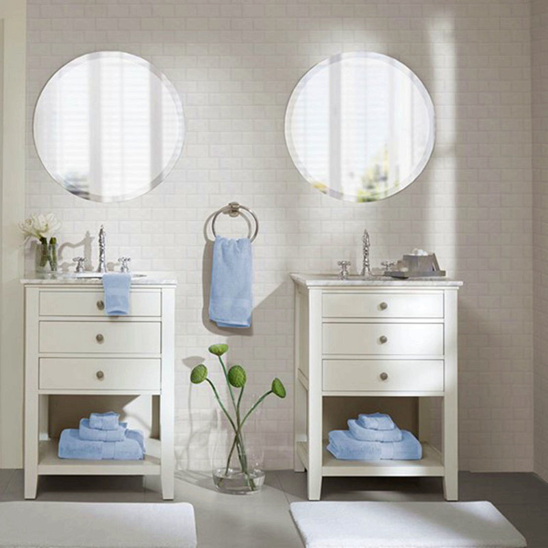 100% Cotton 8 Piece Antimicrobial Towel Set, Light Blue