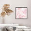 Abstrait, art géométrique en marbre rose II-1846730123