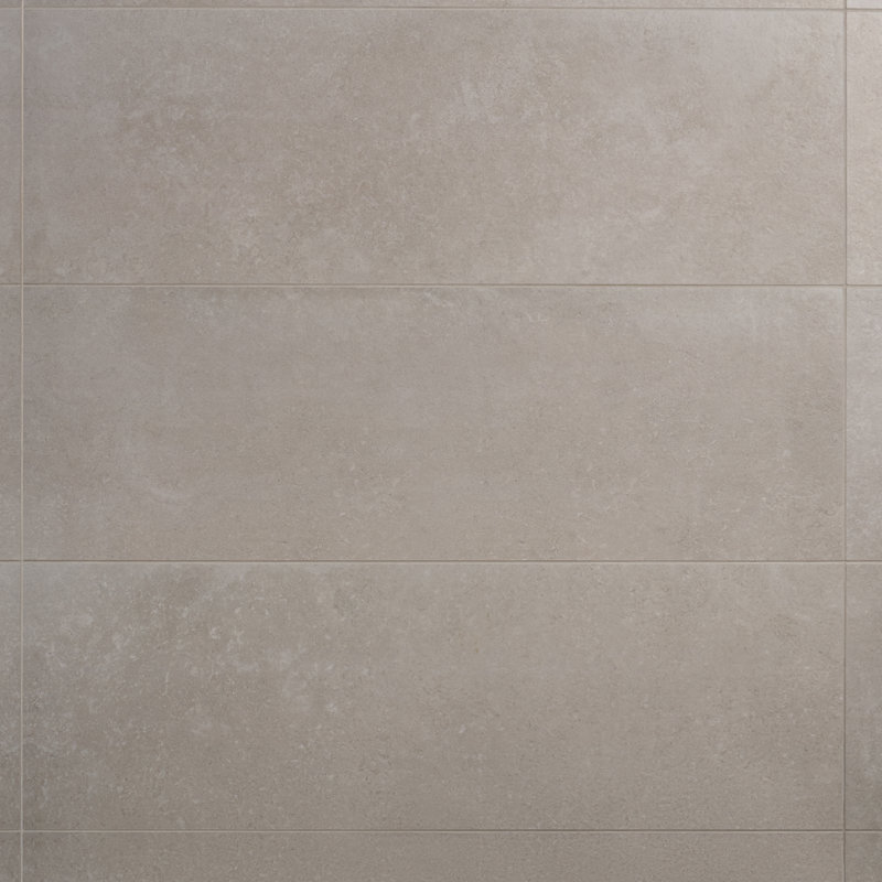 Stoneside 12x36 Matte Ceramic Tile, Pearl Gray