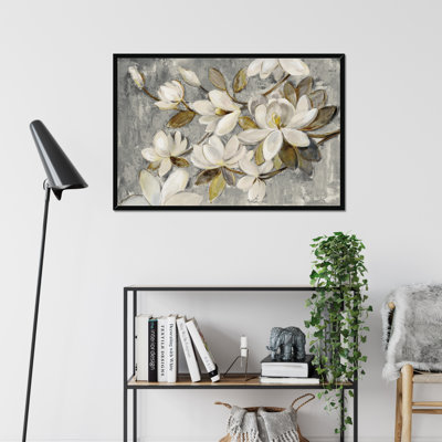 Magnolia Simplicity Neutral Grey 1 Piece Painting