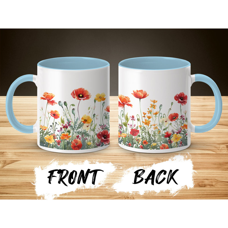 Ceramic Coffee Mug, Light Blue