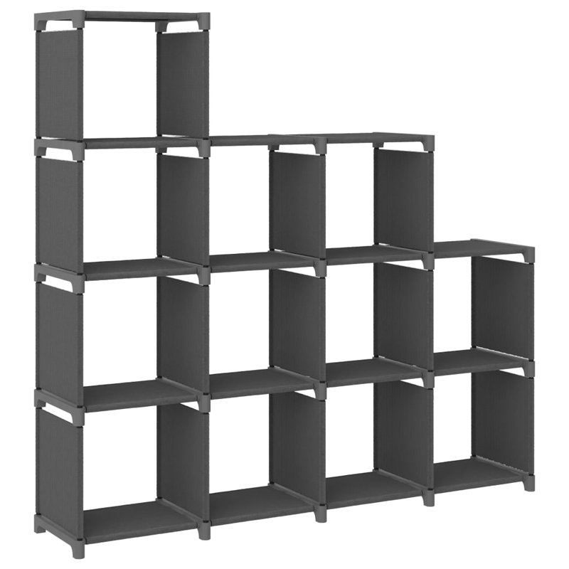 Elllise Metal Shelving Unit, Grey