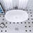 Freestanding Solid Surface Soaking Bathtub