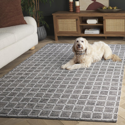 Tapis noir / ivoire Nabi 977