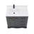 36" Solid Wood Single Bathroom Vanity with 1" Engineered Marble Top-1645153157