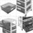 Kyohei 6-Drawer Plastic Desktop/Under Table Organizer-89975119