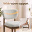Chaise d'appoint rembourrée en bois massif-128932286