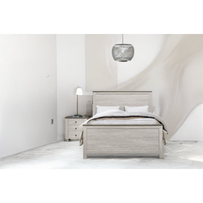 Alfreda Antique White Panel Bedroom Set